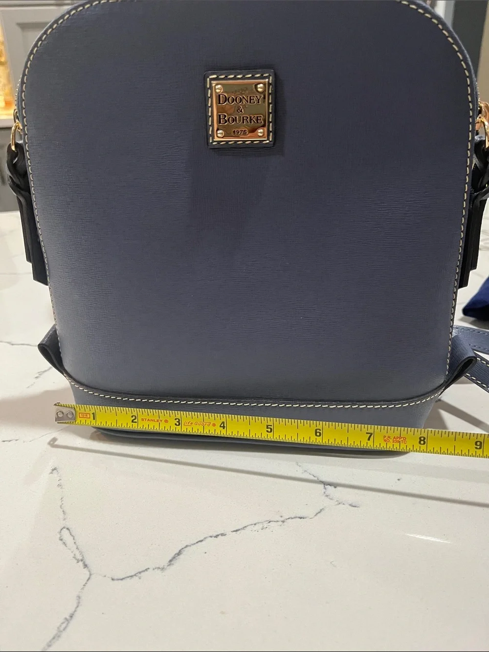 Dooney & Bourke Navy Blue Mini Backpack Satchel light blue